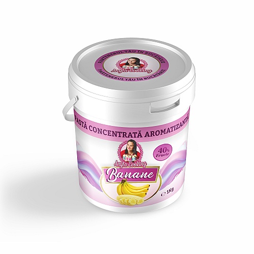 Pastă Concentrată Aromatizanta cu 40% Fruct &ndash; BANANA - 1 kg - Anyta Cooking - Anyta Cooking