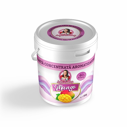 Pastă Concentrată Aromatizanta cu 40% Fruct &ndash; MANGO - 1 kg - Anyta Cooking
