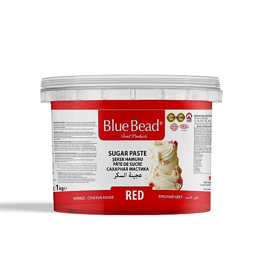 Pasta de Zahar - ROSU - 1 kg - Blue Bead