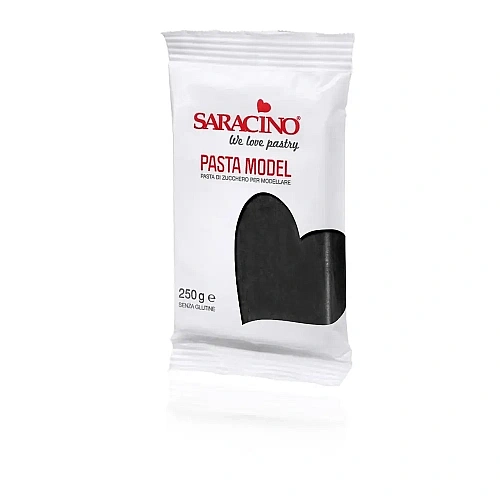Pasta de Zahar Modelatoare - Negru - 250 gr - Saracino - Anyta Cooking 