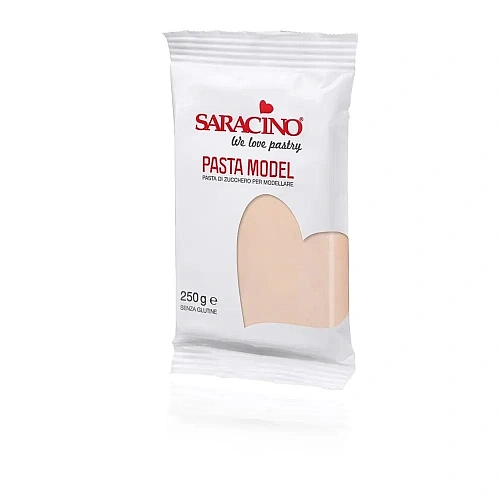 Pasta de Zahar Modelatoare - Roz Bej - 250 gr - Saracino