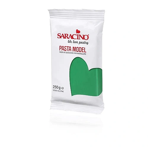 Pasta de Zahar Modelatoare - Verde - 250 gr - Saracino