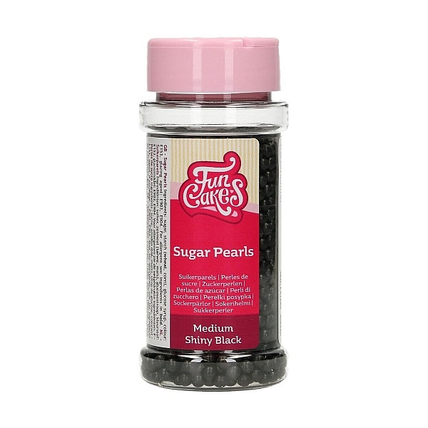 Perle din zahar - SHINY BLACK- 80 GR- Funcakes