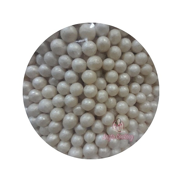 Perlute din Orez Expandat 4 mm &ndash; Sidef/Alb - 1 kg
