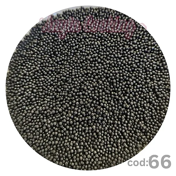 Perlute din Zahar 2mm - Mix NR66 Negru Metalizat - 100 gr - Anyta Cooking
