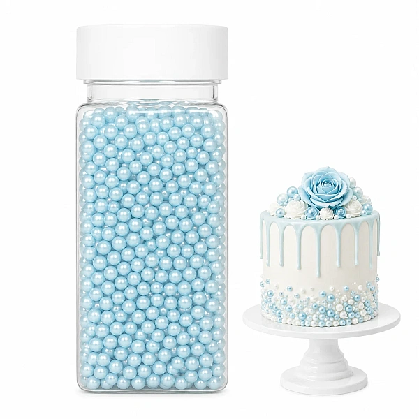 Perlute din Zahar 4 mm - Albastru / Blue - 100 gr - Dr Gusto