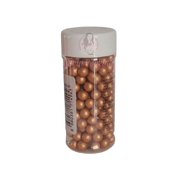 Perlute din Zahar 8 mm - Auriu inchis - 90 gr - Dr Gusto