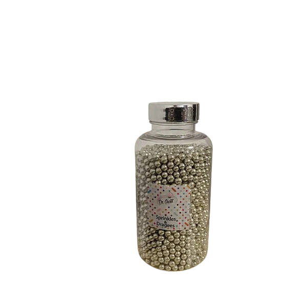 Perlute din Zahar - ARGINTIU - 250 g - Dr Gusto 