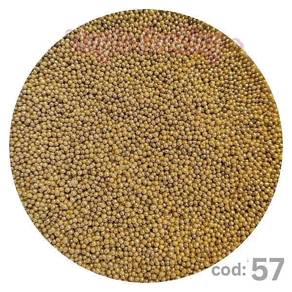 Perlute din Zahar 2mm - Mix NR57 Galben/Auriu - 100 gr - Anyta Cooking