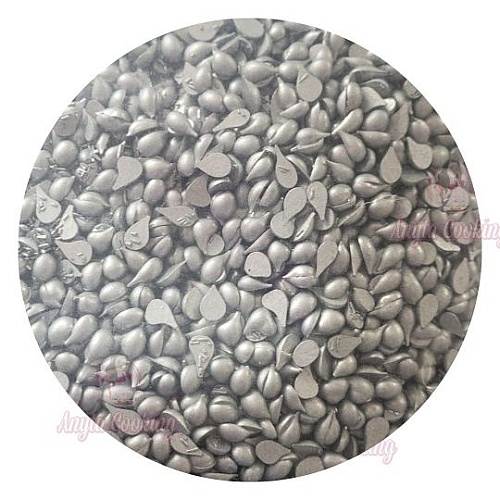 Picaturi din ciocolata termostabila pentru decor- ARGINT - 1 kg -  Damla - Anyta Cooking