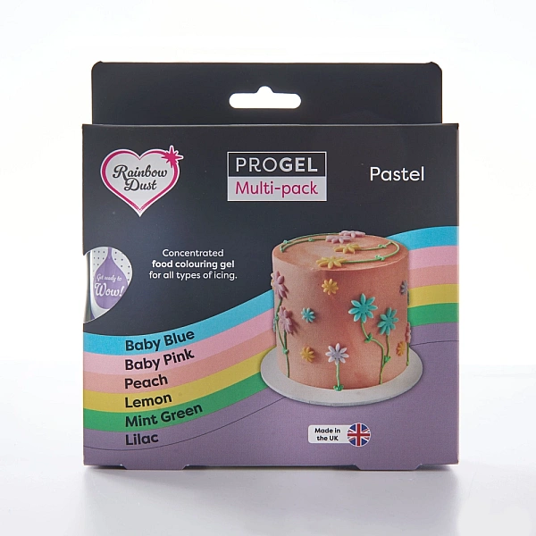 Set 6 buc Colorant GEL MULTIPACK CULORI PASTEL - 6x25g - Rainbow Dust ProGel