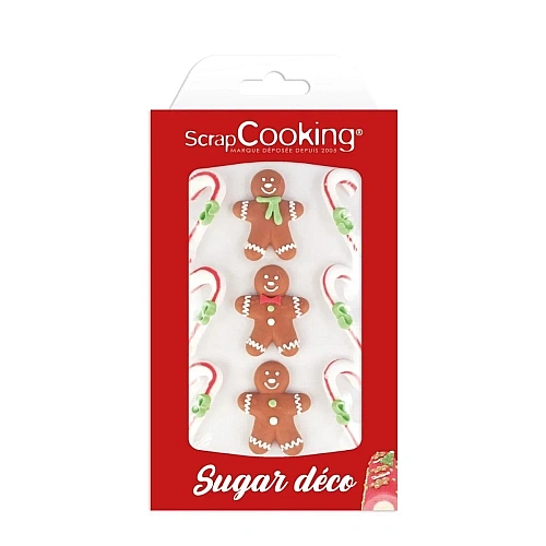 Set 9 Decorațiuni din zahăr - Turtă Dulce -  Scrapcooking