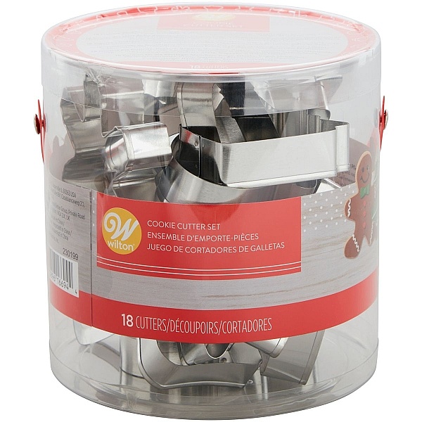 Set 18 buc decupatoare din inox - model Craciun - Wilton