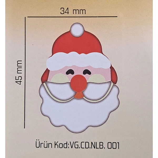 Set 240 buc decor din ciocolata - Mos Craciun