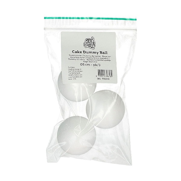 Set 3 Sfere din polistiren - 5 cm - FunCakes