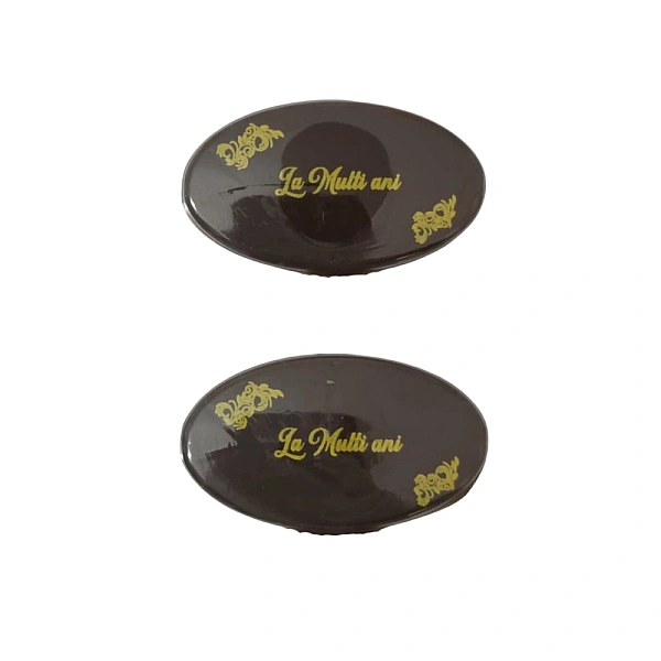 Set 320 decor ciocolata NEAGRA - La Multi Ani - OVAL - Dr Gusto