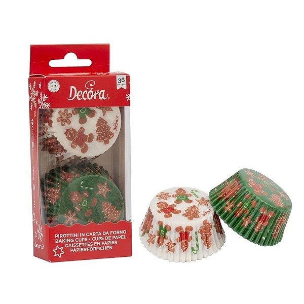 Set 36 buc Forme de copt -FAMILIA TURTA DULCE - &oslash; 50 x 32 h mm - Decora
