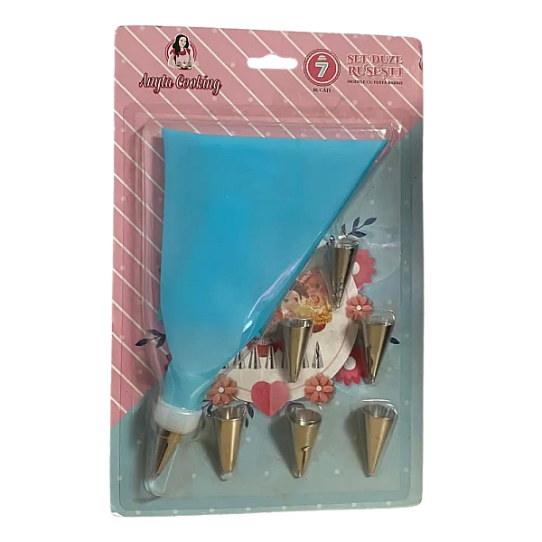 Set 7 duze duiuri pentru ornat si decorat - oțel inoxidabil - Anyta Cooking