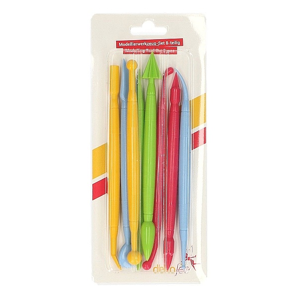 Set 8 buc Ustensile modelatoare fondant - Dekofee