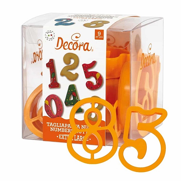 Set 9 buc decupatoare -Cifre-7,5 x 5 x 2,2 h cm-Decora