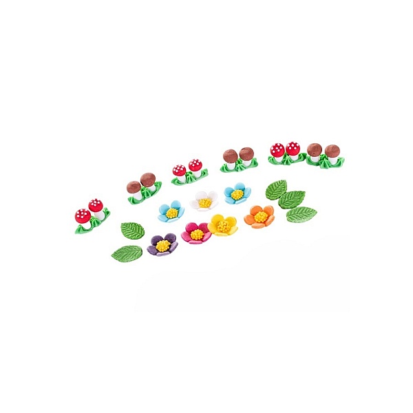  Set decor comestibil - &bdquo;Ciuperci și flori de pădure&rdquo; - Anyta Cooking 