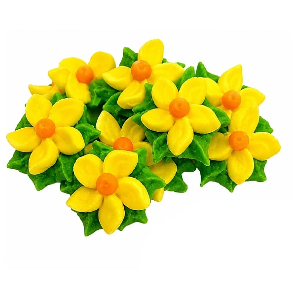 Set decor comestibil - "Floare de padure galbena" - 11 buc - Anyta Cooking