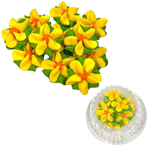 Set decor comestibil - "Floare de padure galbena" - Anyta Cooking