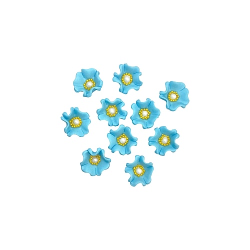  Set decor comestibil - &bdquo;Gălbenele albastre&rdquo; - Anyta Cooking 