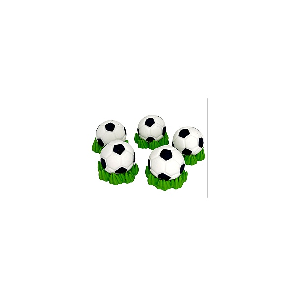 Set decor comestibil - &bdquo;Minge de fotbal"  5buc - Anyta Cooking 