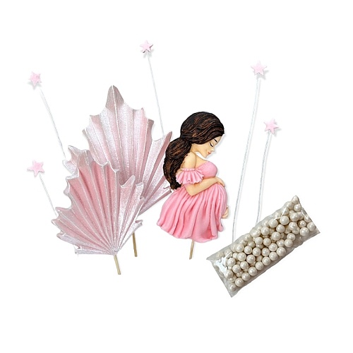  Set decor comestibil - Femeie Gravida - Anyta Cooking 