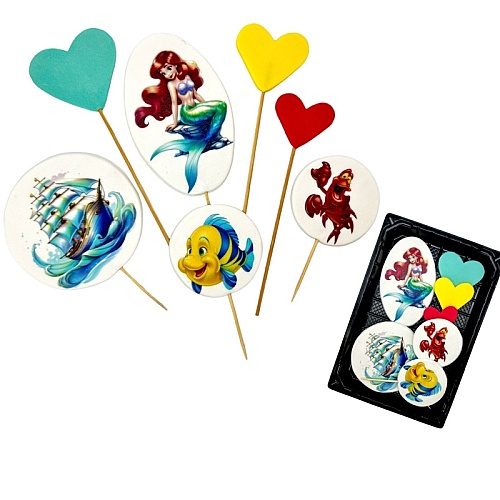  Set decor comestibil - Printesa Ariel - Anyta Cooking 