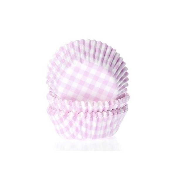 Set Forme Briose Roz cu Dungi  &ndash; 50 bucati &ndash; House of Marie