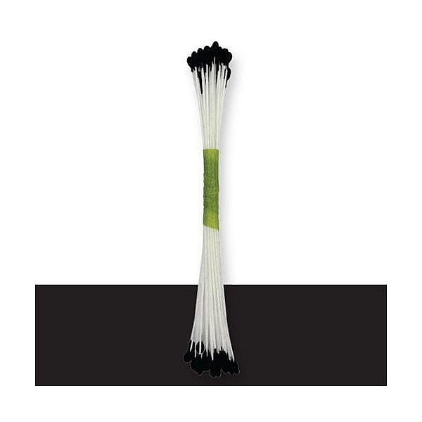 Set Stamine Flori Medii &ndash; 50 bucati &ndash; Negru Mat &ndash; JEM