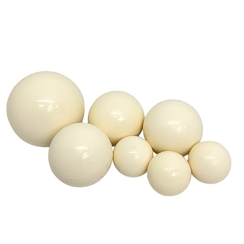Sfere comestibile albe &ndash; set 7 buc pentru decorarea deserturilor &ndash; Anyta Cooking
