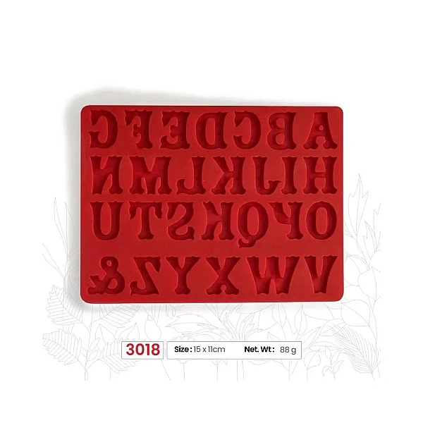 Mulaj din silicon Litere - (M3018) - 15 x 11 cm -Anyta Cooking