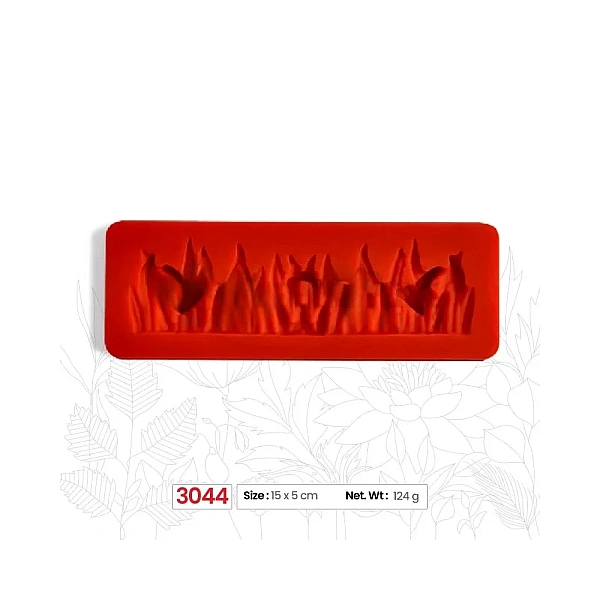 Mulaj din silicon Iarbă- (M3044) - 15 x 5 cm - Anyta Cooking