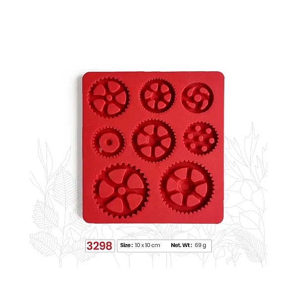 Mulaj din silicon Roti zimtate (M3298) - 10 x 10cm - Anyta Cooking