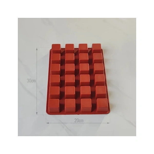 Mulaj din silicon Cuburi (MSQ03) - 3x3 cm - Anyta Cooking