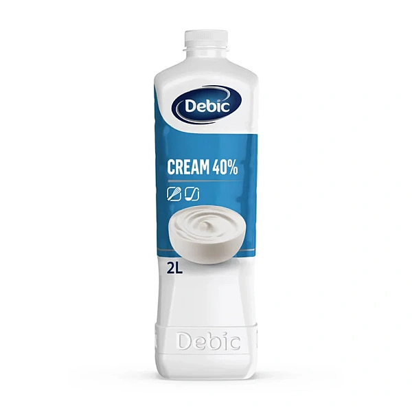 Smantana fara zahar pentru frisca si gatit 40% - 2 L - Debic
