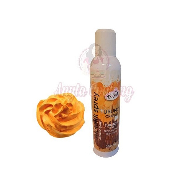 Spray Colorant Metalizat 250 ml - Portocaliu/Orange - Dr Gusto 