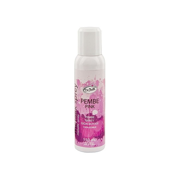Spray Colorant Metalizat 250 ml - Roz/Pink - Dr Gusto - Anyta Cooking