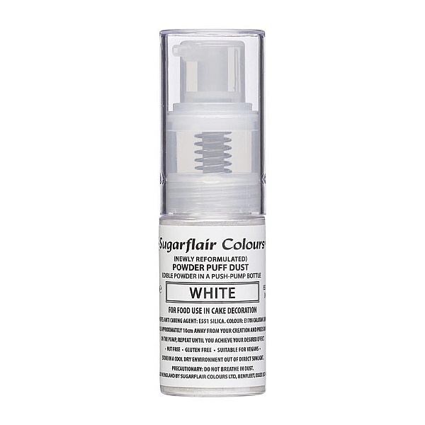 Spray cu Pompita &ndash; WHITE &ndash; 10 G &ndash; Sugarflair