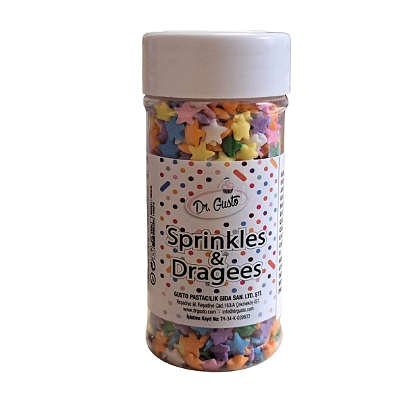 Sprinkles Stelute - Culori Mixte - 90 gr - Dr Gusto