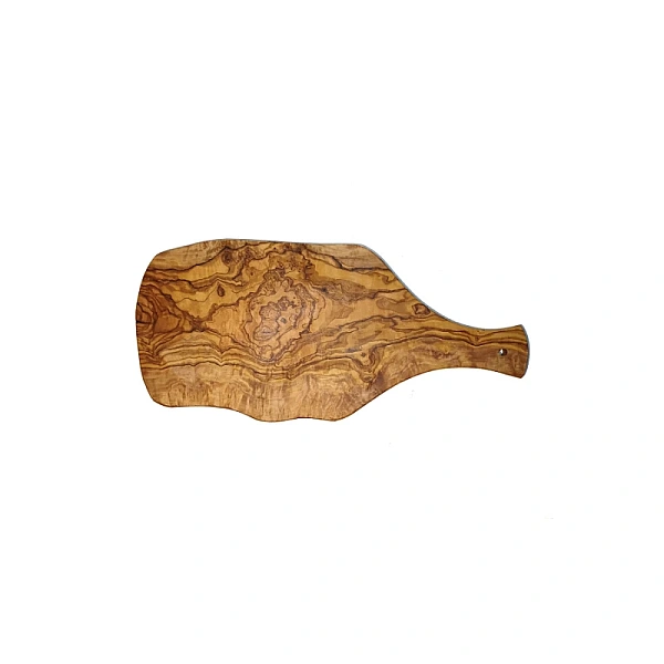 Tocător Rustic din Lemn de Măslin - Realizat Manual - 35 x 18 x 1 cm