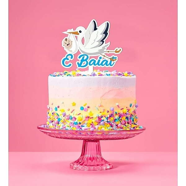 Topper Tort " E Baiat " , MDF - Anyta Cooking