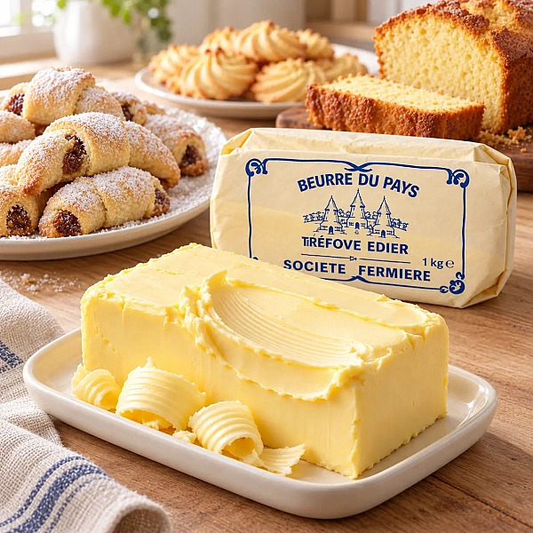 Unt Franțuzesc Nesărat 82% Grăsime &ndash; 1 kg &ndash; Beurre du Pays