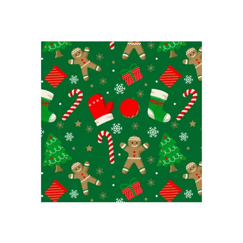 Cutie cu insertie pentru briose si dulciuri - Turta dulce - 17,5x17,5x8,5h cm - Decora