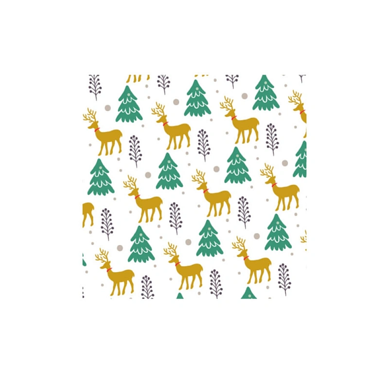 Cutie cu insertie pentru briose si dulciuri - Ren Auriu - 17,5x17,5x8,5h cm - Decora