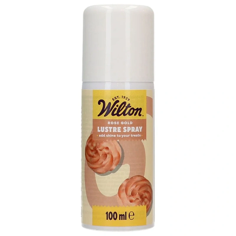Spray comestibil Roz Auriu (Rose Gold) &ndash; Lustre &ndash; 100 ml &ndash; Wilton