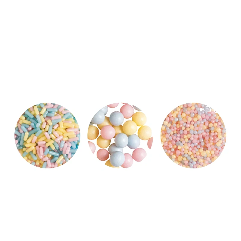 Set Perlute / Decoruri din zahar - Culori Pastel - 85g - Decora